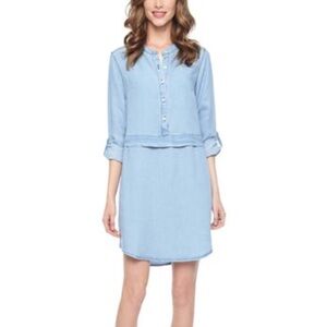 Splendid Light Blue Long Sleeve Dress